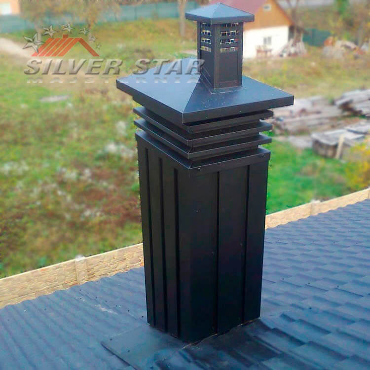 Обшивка трубы дымохода купить Доборные элементы для кровли